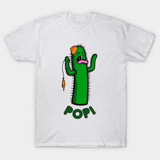 Cactus Pop, Funny Crying Cactus, Cacti with a Balloon T-Shirt